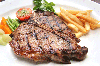 Bít tết T-Bone với sốt nấm